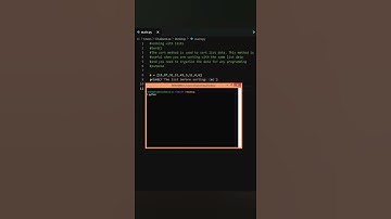 Python lists, the sort method #shorts