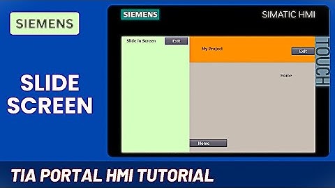 How to Create a Slide-In Screen in TIA Portal HMI