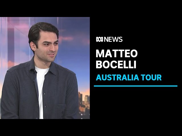 Matteo Bocelli discusses his first-ever headline Australian Tour | ABC News