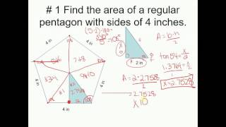 Unit 9:  Area of Regular Polygons