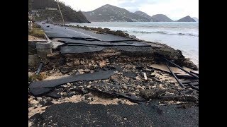 Hurricane Irma Eye Destroys the British Virgin Islands