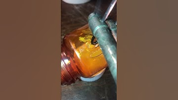 Polyetherimide (PEI) (medicine bottle) being melted with Weller 8200N