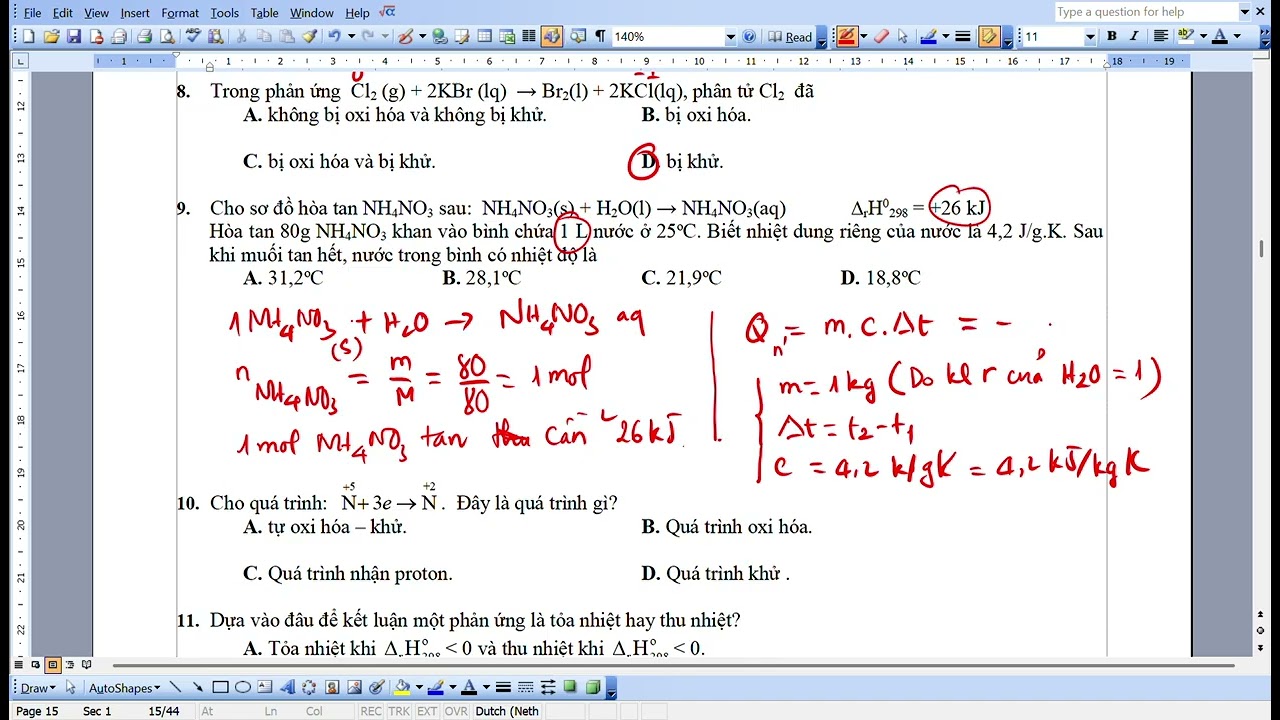 HƯỚNG DẪN  ĐỀ 4, HÓA 10, GIỮA KÌ 2