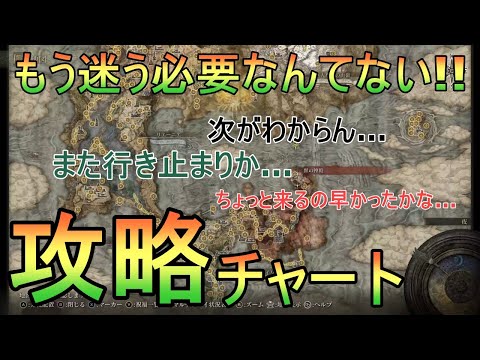 【エルデンリング】最序盤から最終（秘密エリア）までの攻略チャートを作成しました