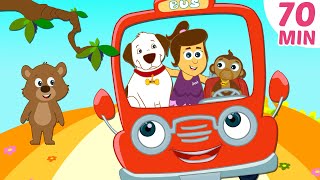 Wheels On The Bus Song   More Kids Songs by @hooplakidz