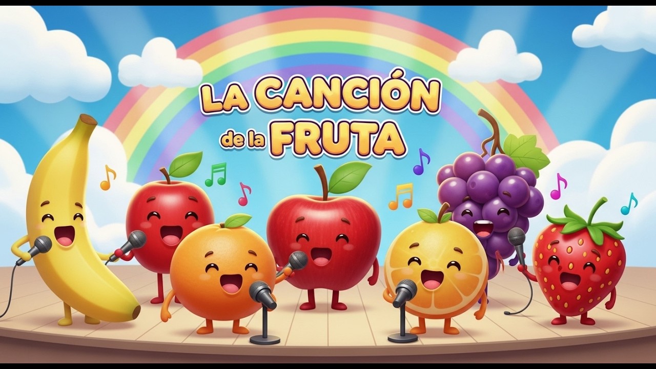 “¡Las Frutitas Abrazadoras! 🤗🍎🍊 Canción Infantil Dulce y Feliz 💖✨”