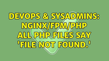 DevOps & SysAdmins: Nginx/FPM/PHP all php files say 