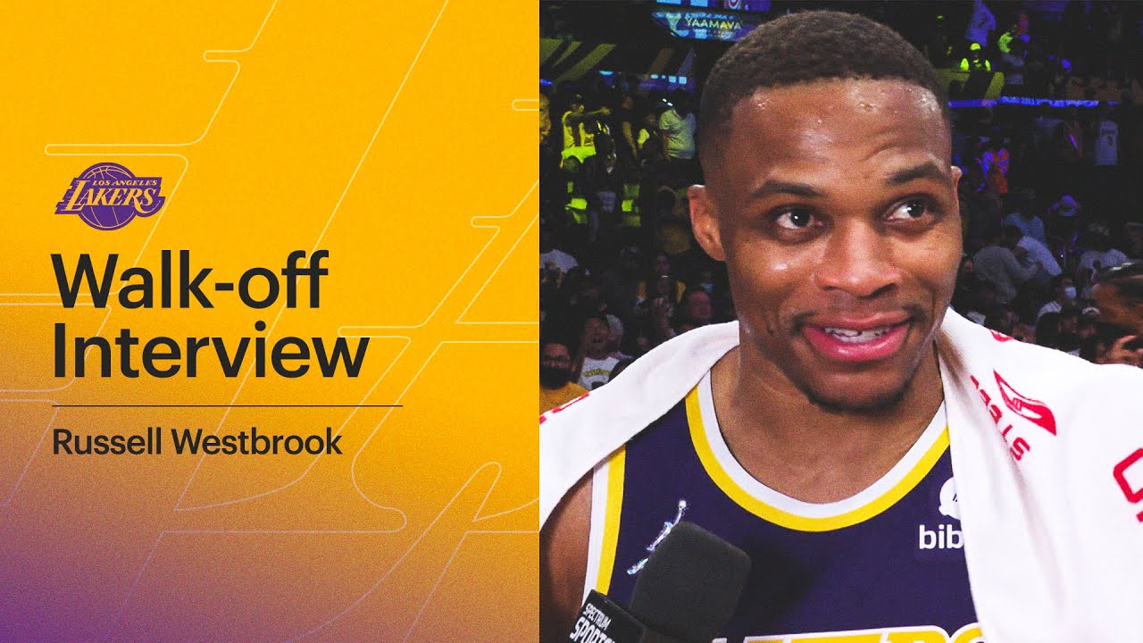 Lakers Postgame Walk-off: Russell Westbrook (10/29/21)