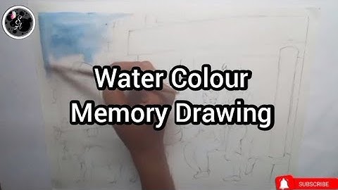 Water Colour Memory Drawing | Bus Stop