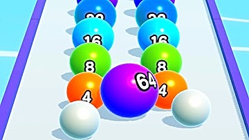 Ball Run 2048 Merge Number ! MAX LEVELS Gameplay Walkthrough New Update Part 102 android, ios