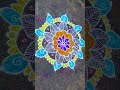 🌸 Simple Rangoli Design Ideas for Beginners | Easy & Beautiful Rangoli #Shorts