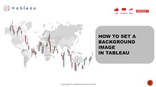 How to set a Background Image in Tableau? || Transparent Background Image