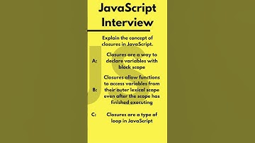 JavaScript Interview Question - How closures work? #javascript  #coding  #shorts
