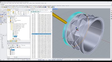 RhinoCAM Continuous 4 Axis Facing