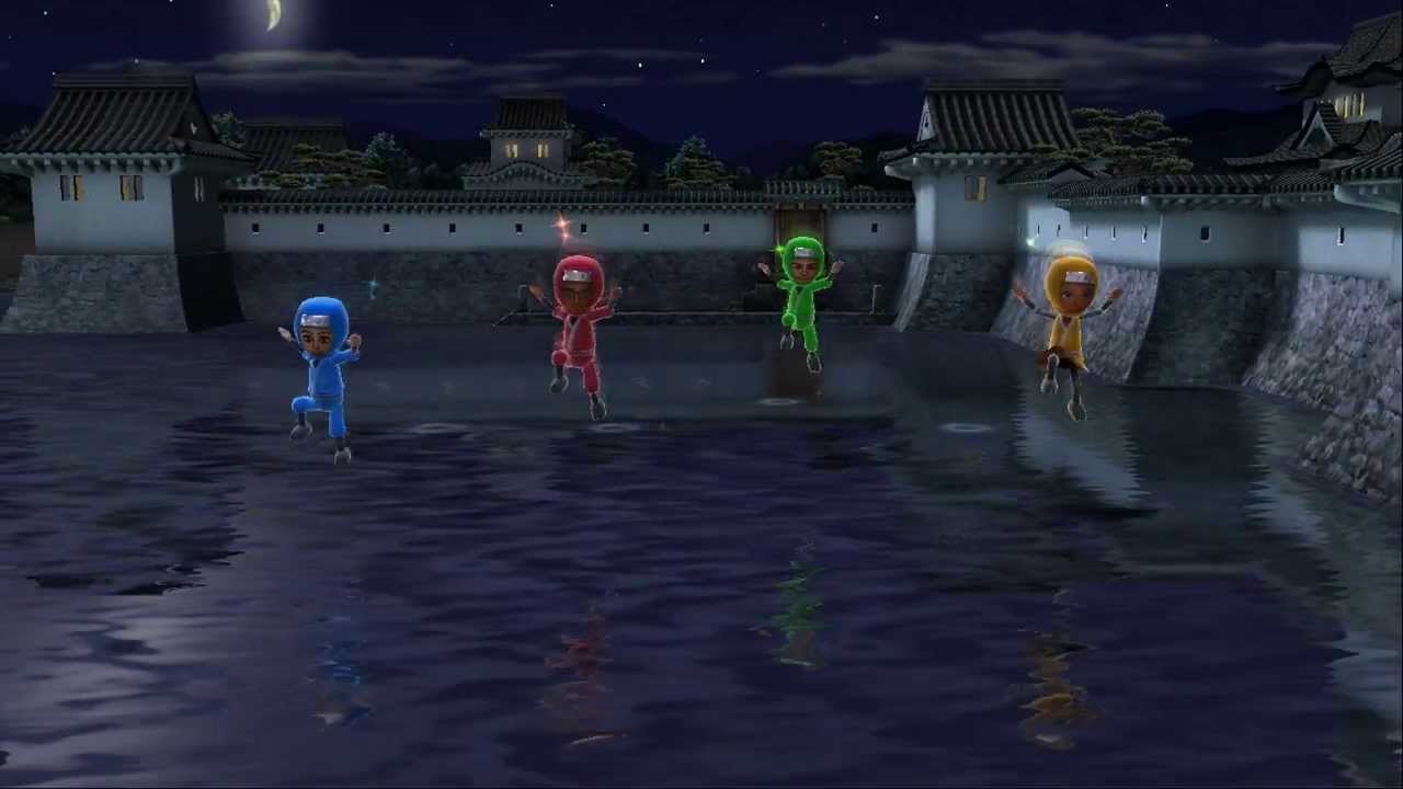 Wii Party U Minigame Showcase Water Walkers YouTube