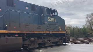 Short CSX I038 Double Stack Train NB