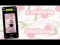 5 MINUTE TIKTOK THEME AND COLOURING CHALLENGE | Editing With Aesthetics With Me