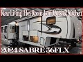 2024 sabre 36flx rear living mid bunk fifth wheel by forestriver rvs at couchs rv nation a rv review