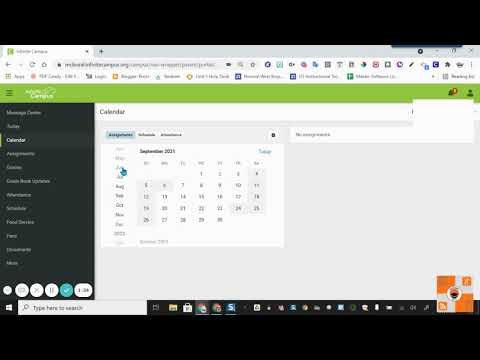 Infinite Campus Parent Portal Tutorial: Calendar