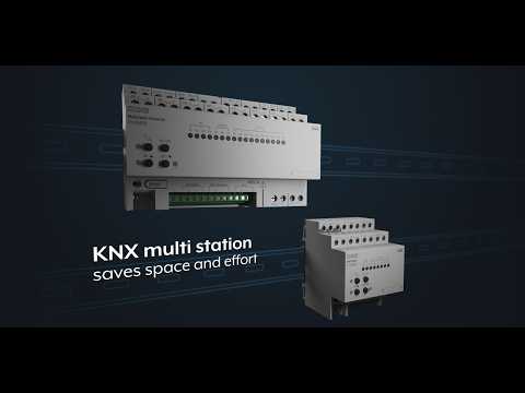 JUNG KNX multi stations – save space and reduce effort