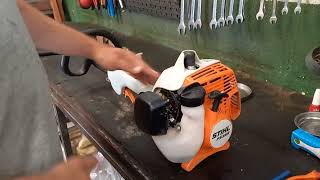 Como regular carburador da Rocadeira Stihl FS 55 e FS 55 r