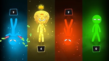 🎮 Stickman Party Tournament Mode 1234 | Random Players Gameplay Walkthrough Part 10 | Android & iOS