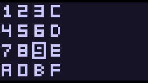 Keypad Test Hap, 2006 ch8 CHIP 8 MEGA CHIP SUPER CHIP CHIP8 MEGACHIP SUPERCHIP DEMO RCA STUDIO II