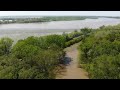 Drone footage shows Mississippi and Kaskaskia River flooding in Southern Illinois