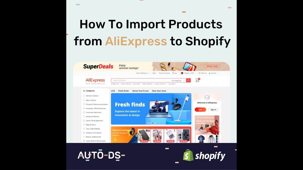 Import Products from AliExpress To Shopify | Shopify Dropshipping 2023