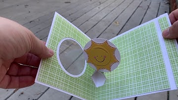 Circle Twist Pop Up Card Preview