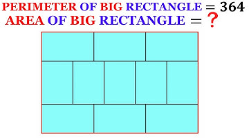 Can you solve the Logic Puzzle? | Calculate area of the Big rectangle | (Perimeter) | #math #maths