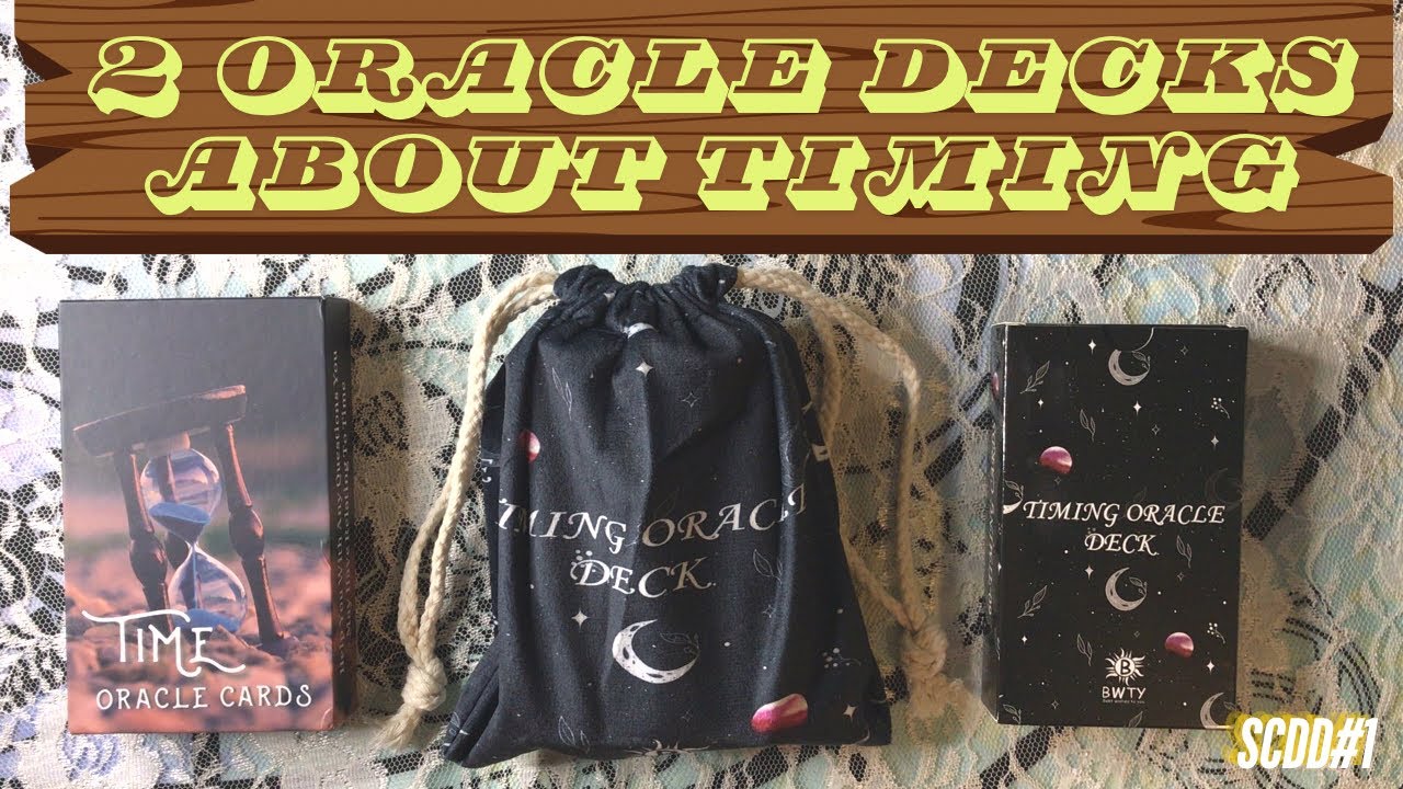 SCDD1 - Let’s Compare/ Pair 🕰️ Timing Oracle Deck + ⏰ Time Oracle Cards from AMAZON 🛒 