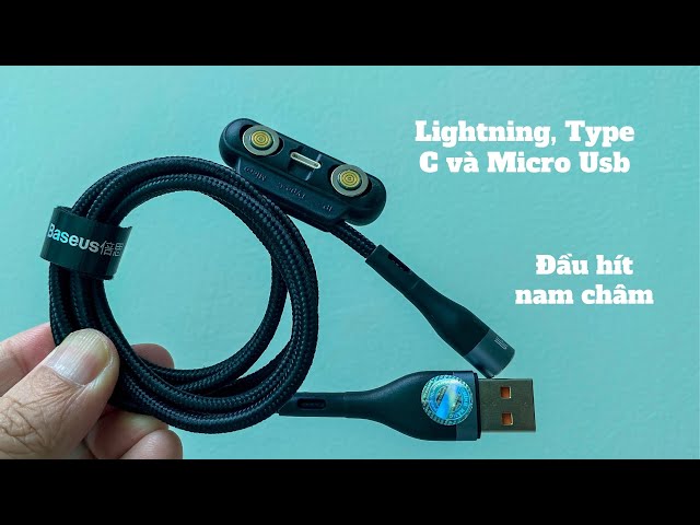 Trên tay cáp sạc nhanh Baseus 3 cổng, Lightning, Type C và Micro, rất tiện dụng | Thích mua sắm