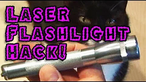 Amazing Lasers! - Laser Flashlight Hack!