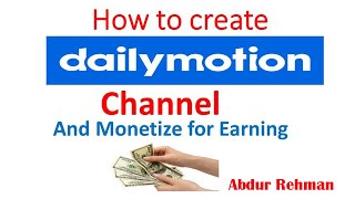 how to create dailymotion account | create daily motion channel | dailymotion monetization screenshot 5