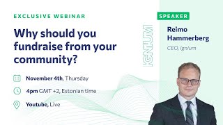 Live Webinar | Why should you fundraise from your community? Benefits & Opportunities!