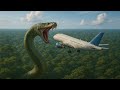 مار غول پیکر در برابر هواپیمای مسافربری شورت سینمایی شوک فریمGiant Snake Vs Passenger Plane 