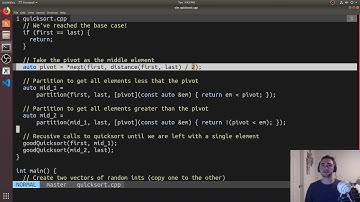 Clever Code: Quicksort using std::partition