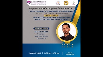 AICTE Sponsored ATAL FDP Day 5 Session 1@SRCW