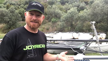 Hobie 16 solo mast raising- Live