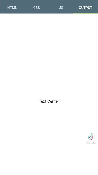 Text Center HTML CSS - YouTube