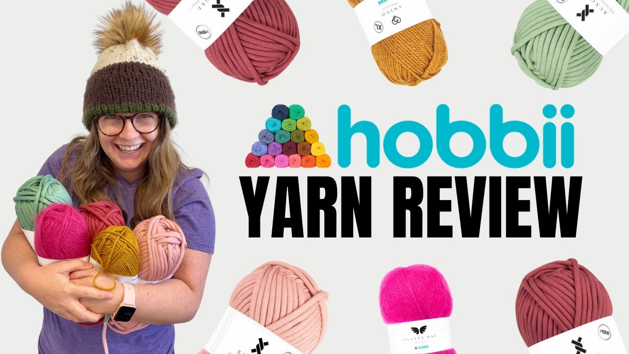 Hobbii Yarns Yarn Review- My First Time Using Hobbii Yarn, yarn review, hob...
