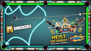 8 ball pool - SHOCKING DOUBLE KISS SHOT in HEIST GETAWAY Pool Pass Level MAX - GamingWithK