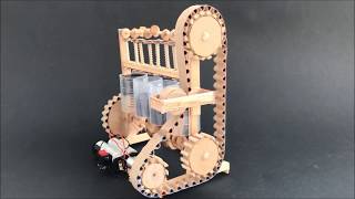How the four cylinder engine model - DIY with cardboard