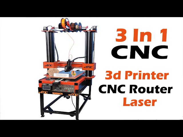 Diktatur chap skal Homemade 3 In 1 CNC Machine, Router, 3d Printer & Laser Engraver - By  AMbros custom - YouTube