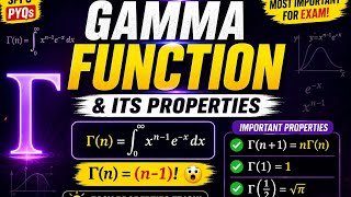 “Don’t Skip Gamma Function! 😱 Full Concept + Exam Tricks”