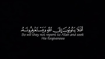[أفلا يتوبون إلى الله ويستغفرونه] كروما قرآن شاشه سوداء - سورة المائدة-القارئ:عبدالرحمن مسعد