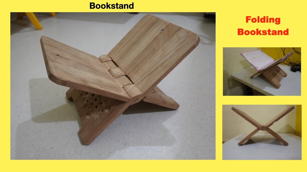 How to make folding book stand Ramayana bookstand How to make Quran stand very easy in Hindi
