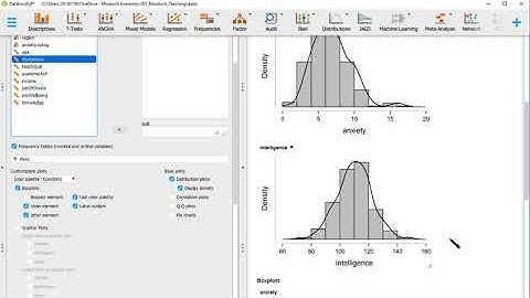 Step by step guide 4. JASP: Descriptive statistics and graphs.
