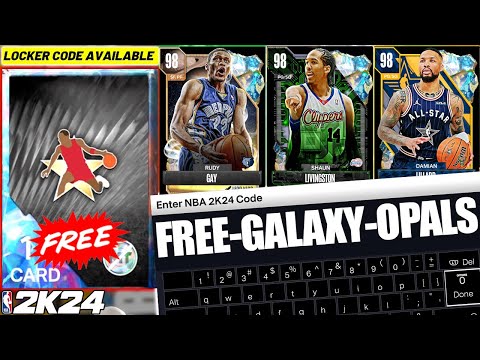 Hurry and Use the New Locker Codes for Guaranteed Free Galaxy Opal and More Opals! NBA 2K24 MyTeam